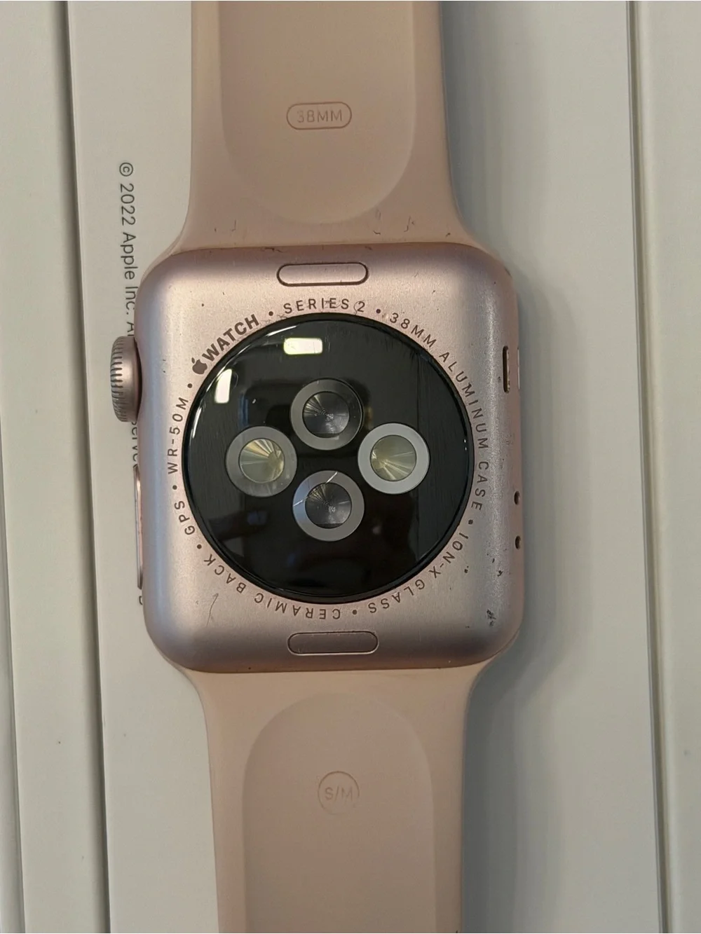 Apple Watch Series 2, 38 MM Pink Sport Band